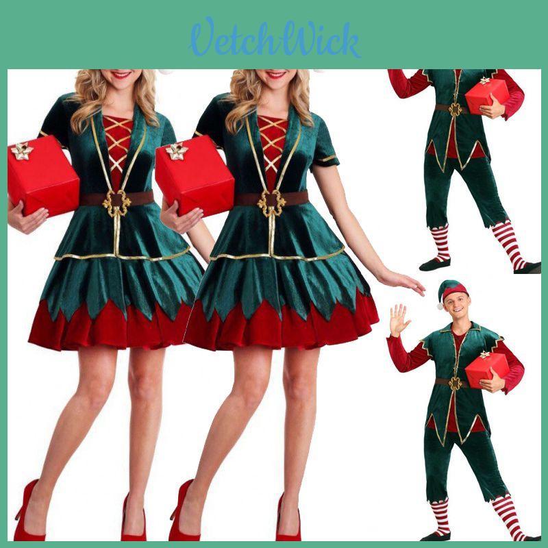 Unisex Christmas Elf Fancy Dress Costume Featuring High Quality And Attractive Design
