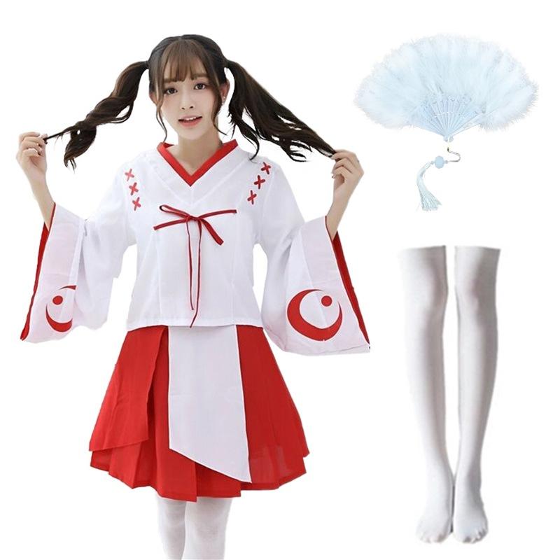Export Japanese maid anime Bliss Pure Land, kimono, Platycodon dress adult women's cosplay