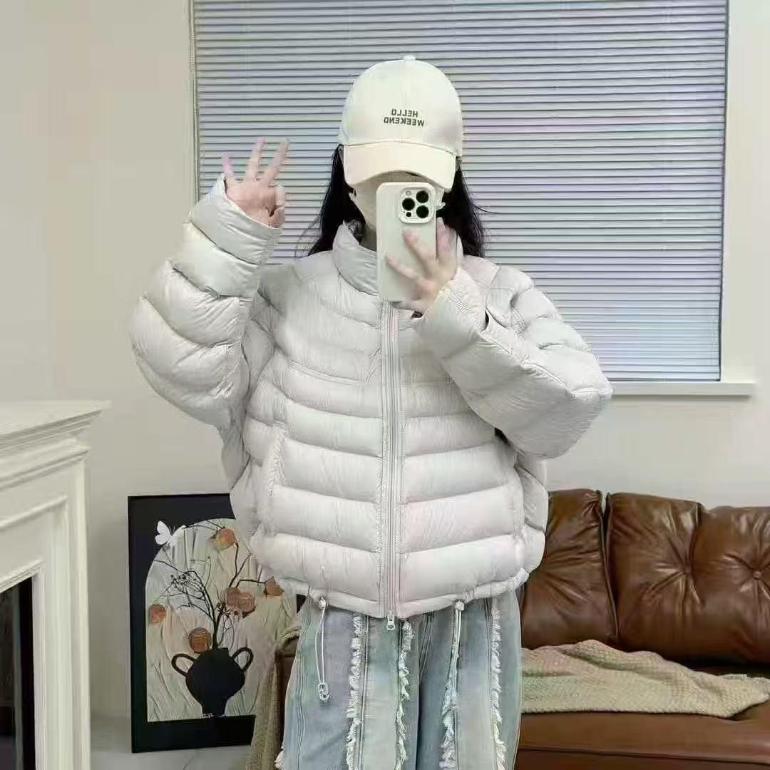 Графеновая Бархатная Облачная Ребристая Легкая Куртка 2025 - Стильный Укороченный Дизайн для Невысоких M серый