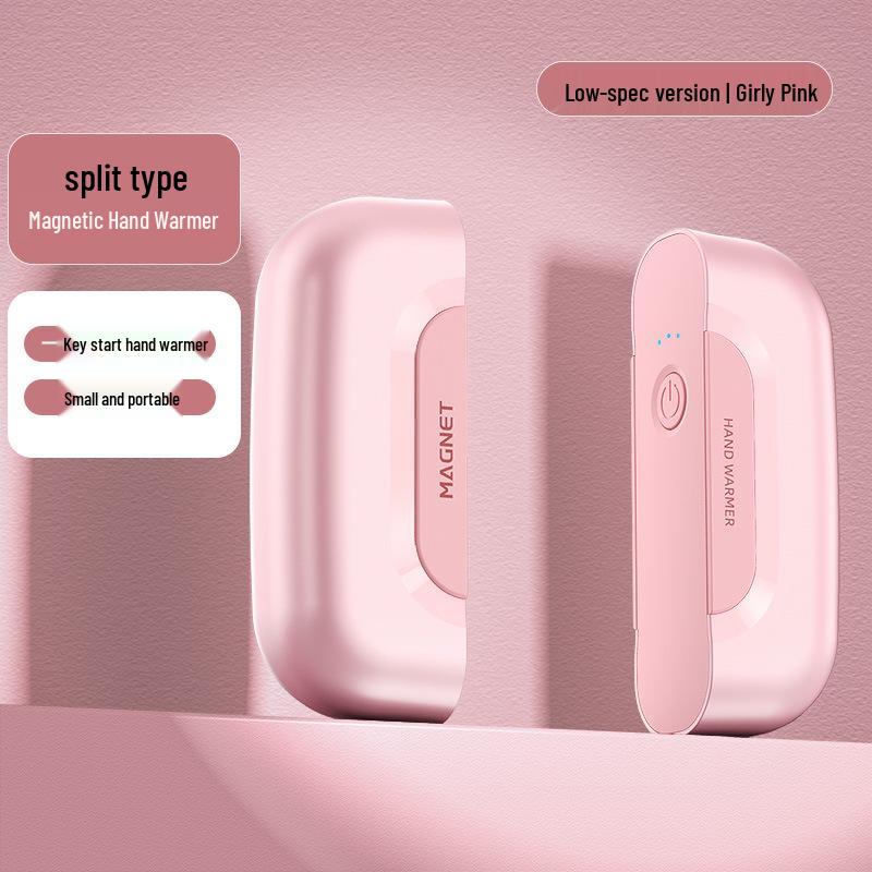 Rechargeable Magnetic Hand Warmer with Digital Display - Portable, Explosion-Proof, and Large Capacity Gift.