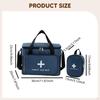 2 Pieces Empty First Aid Bag Professional Storage Portable Organizer Oxford Shoulder