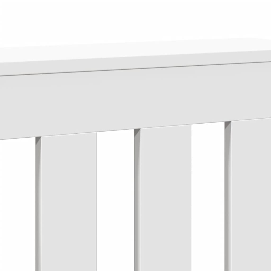 White Radiator Cover 78 x 20 x 82 cm Particleboard