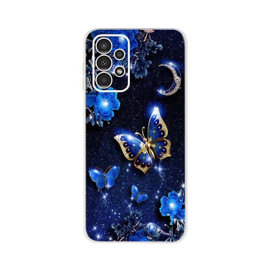 For Samsung Galaxy A13 4G Case Cute Cat Buttefly Soft Silicone Slim Fundas Phone Back Case For Samsung A13 A 13 GalaxyA13 Bumper