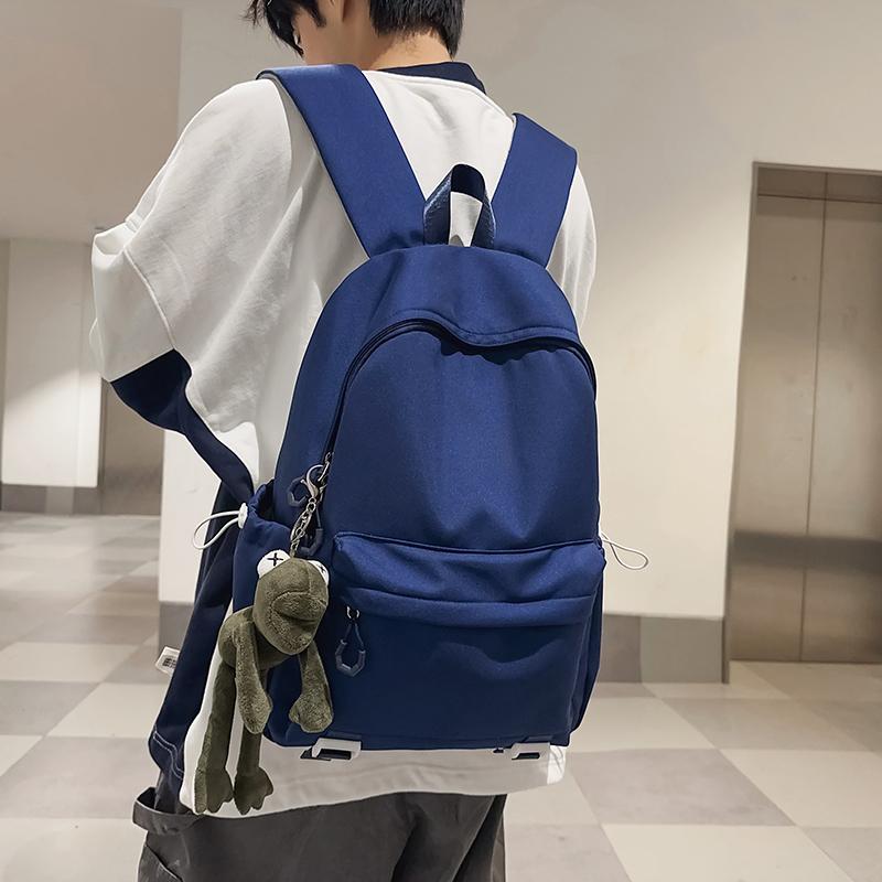 Школьный рюкзак для учащихся средних и старших классов, женский, большой емкости, однотонный мужской рюкзак Campus