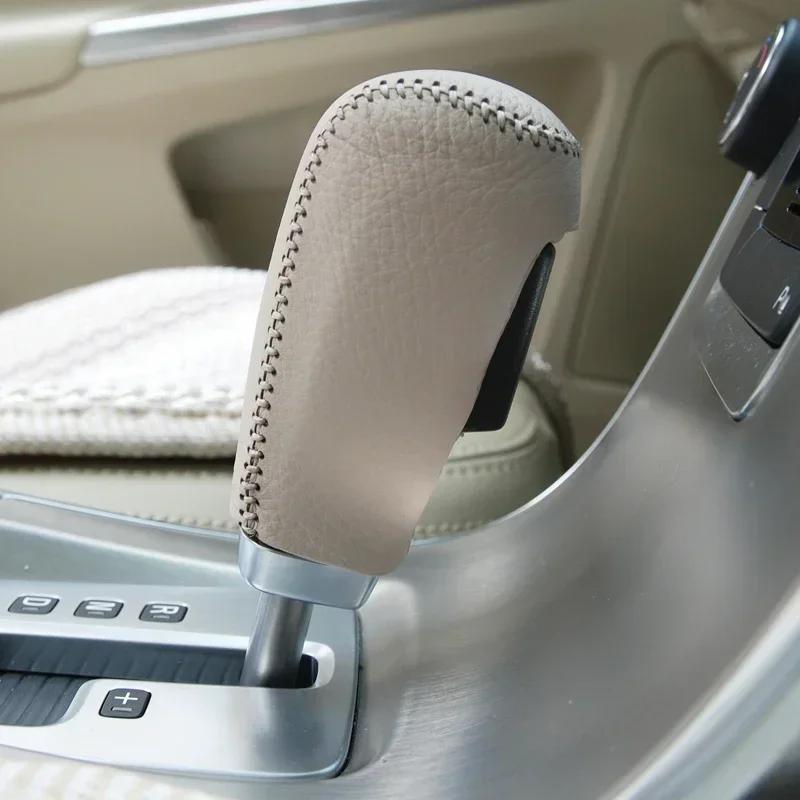 Top Layer Leather Car Gear Shift