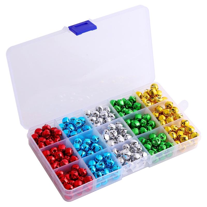 Jingle Christmas Bells, 300 Pieces Craft Bells, DIY Bells for Wreath, Holiday Home and Christmas Decoration (0.4 inch) 1