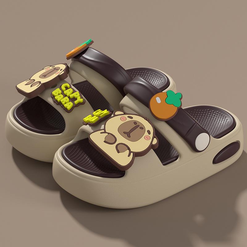 EVA Capybara Non-Slip Soft Sole Cartoon Sandals for Infant and Toddler Boys & Girls