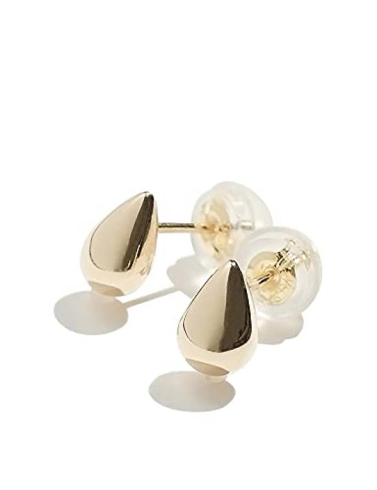 

K18 Yellow Gold Unisex Bullion Earrings L&Co 95-8136 золотий