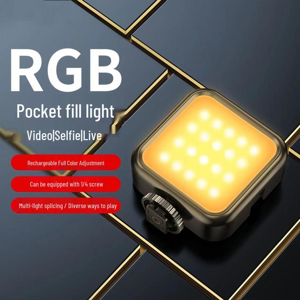 Portable RGB LED Fill Light for Mobile Photography & Live Streaming