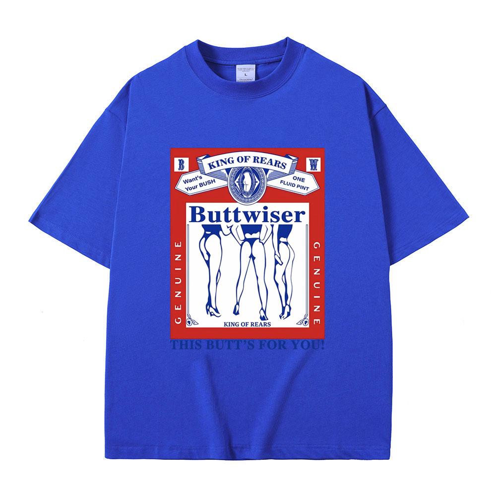 Zpěvačka Lana Del Rey Tričko Buttwiser Král zad Toto pozadí je pro tebe Trička Pánská Dámská Módní trend Oversized tričko Streetwear