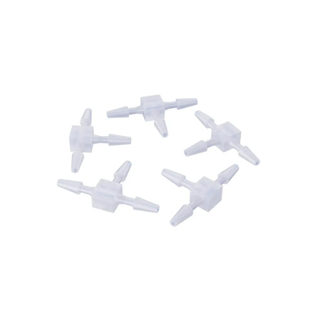 OD 1.6mm-20mm Plastic Equal Diameter Tee T-shaped Connector Pagoda Hose Barb Tee Hose Connector Multiple Specifications