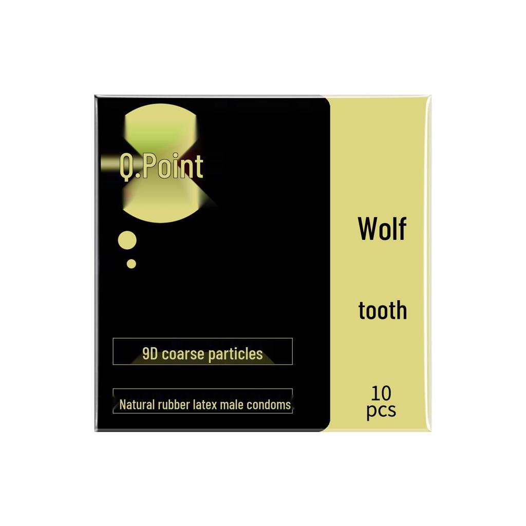 Q Point Ultra-Thin Dragon Thorn Stimulation Condoms for Men and Women Adults