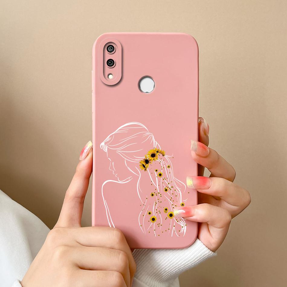 For Huawei Y9 Prime 2019 Phone Case Full Protection Cover For Huawei Y9S Y9A Cute Cartoon Liquid Silicone Anti Drop Bumper Coque