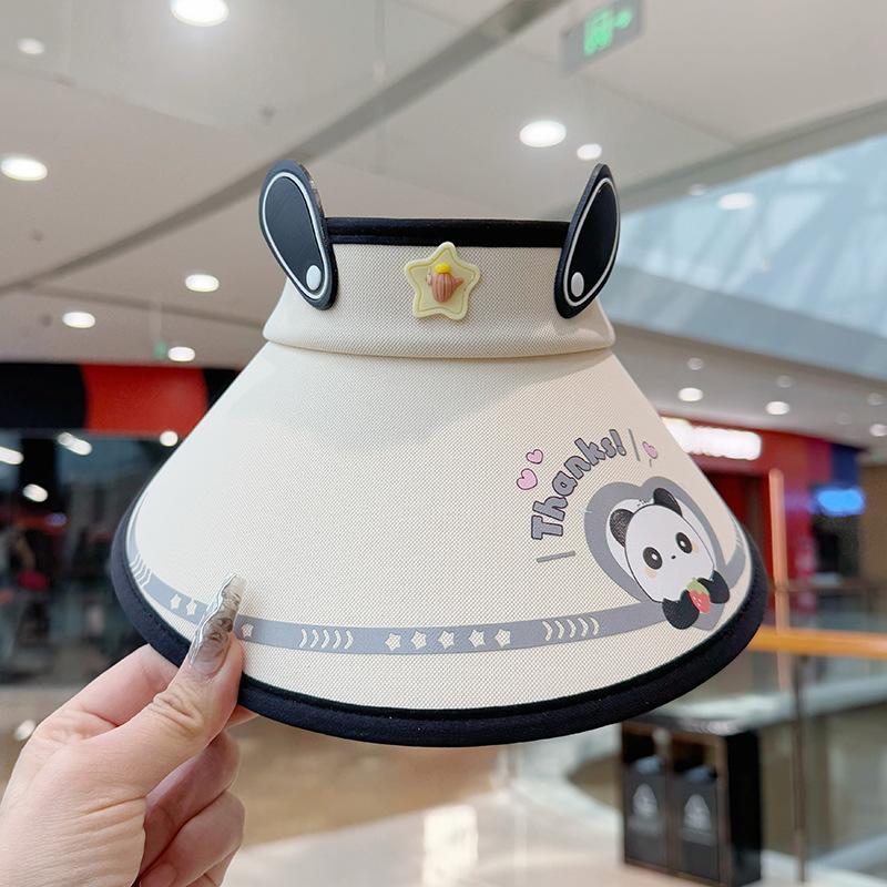 Kapelusz dziecięcy z wentylatorem Kapelusz przeciwsłoneczny z pustym wierzchem Kapelusz chroniący przed słońcem Chłopcy i dziewczynki Nowy letni kapelusz przeciwsłoneczny na zewnątrz