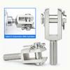 Thin Cylinder SDA/ACQ/CQ2B Pneumatic Accessories Y-shaped Connector External Thread Connector