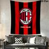 AC Milan Wall Tapestry Aesthetic Wall Hanging Printed Fabric Blanket Decorative Tapestries for Bedroom Living Room Home Decor
