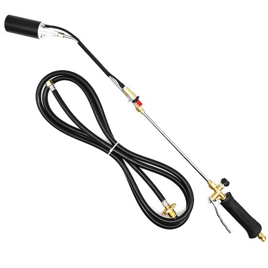 Propane Torch Weed Burner Weed Flame Torch with 10FT Hose High Output Long Arm Flamethrower with Self Igniter And Turbo Trigger for Weeding Melting