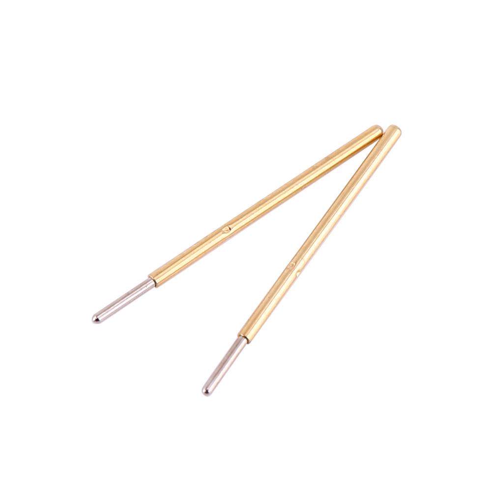 100pcs P50 J1 Dia 0.68mm Length 16mm Spring Test Probe Round Head Pin for PCB Testing