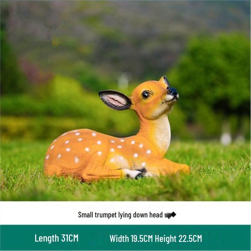 

Outdoor Illuminated Plum Blossom Deer Sculpture for Lawn and Park Decor