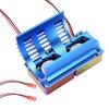 RC Motor Cooling Fan Suitable for 380 540 550 3650 3660 3674 Widened Heatsink DC 7V Double Fans High Speed 36mm Blue