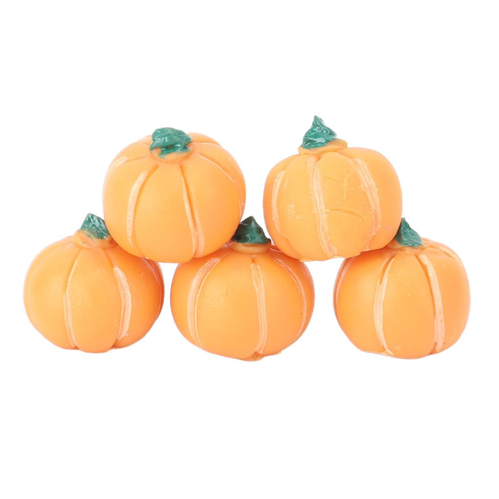 20Pcs Dollhouse Pumpkin Model Plastic Doll House Food Pumpkin Model for Kids Children