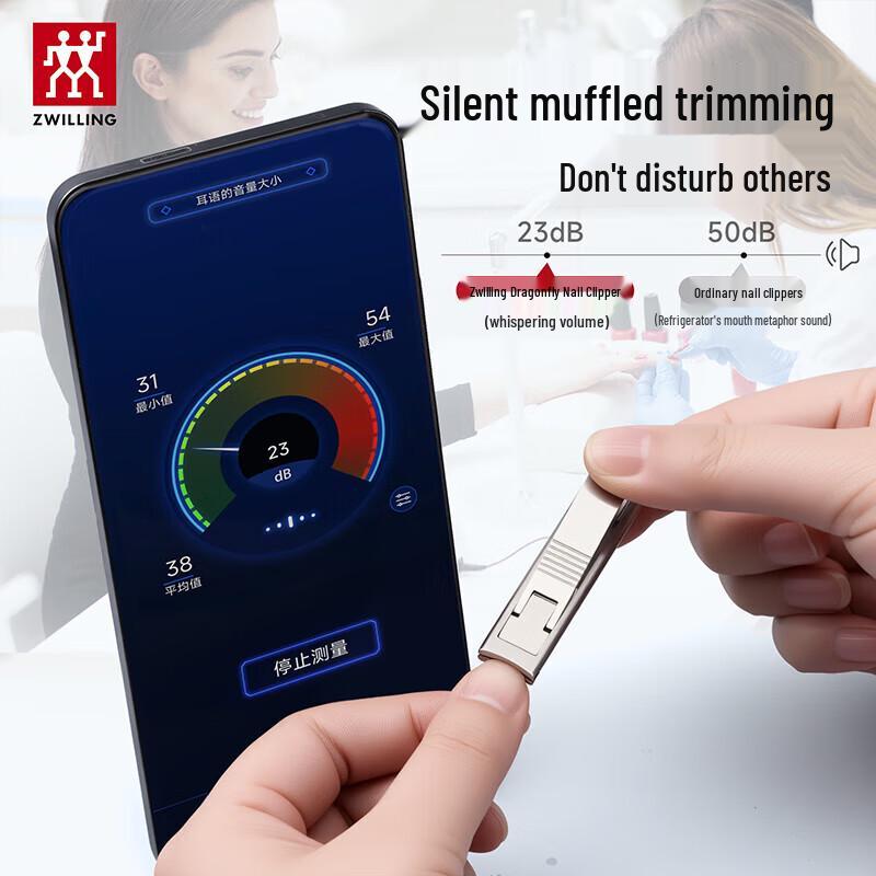 ZWILLING Anti-Spritz Tragbarer Ultradünner Nagelknipser