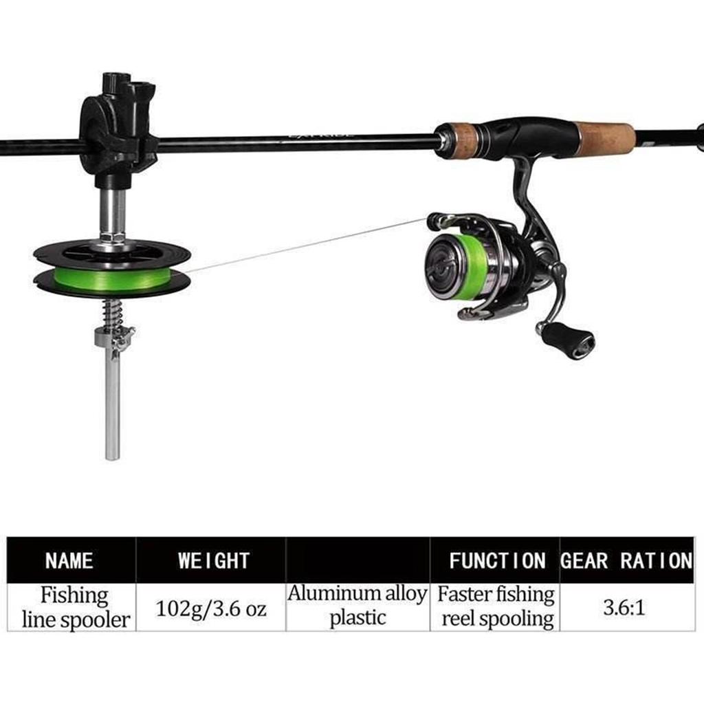 Portable Reel Spooling Station System Fishing Line Spooler Universal Line Spooler Machine for Casting Reel