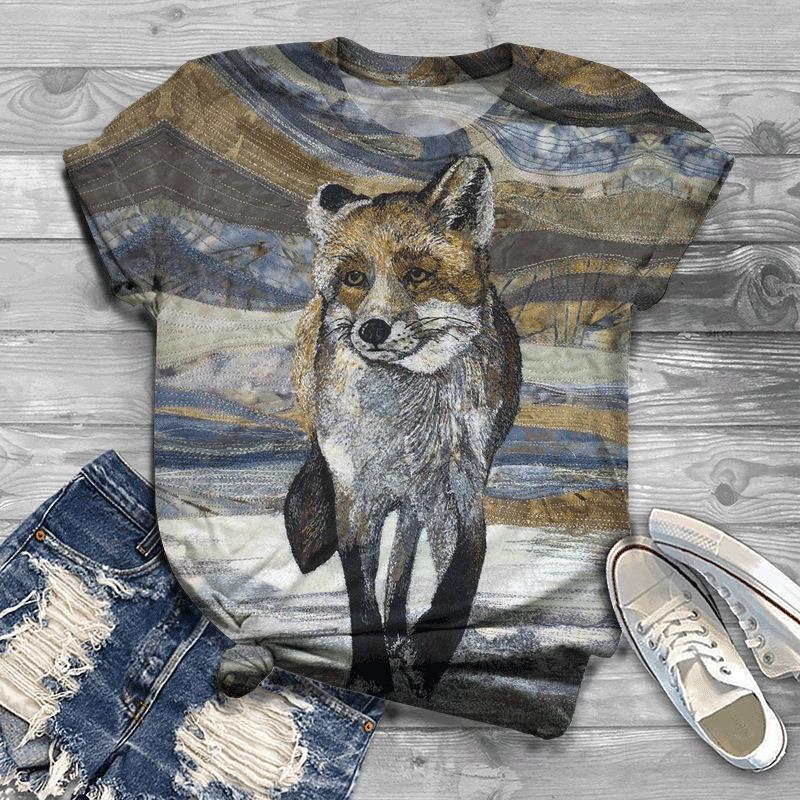 

Мужская футболка с коротким рукавом с 3D-принтом льва 6XL