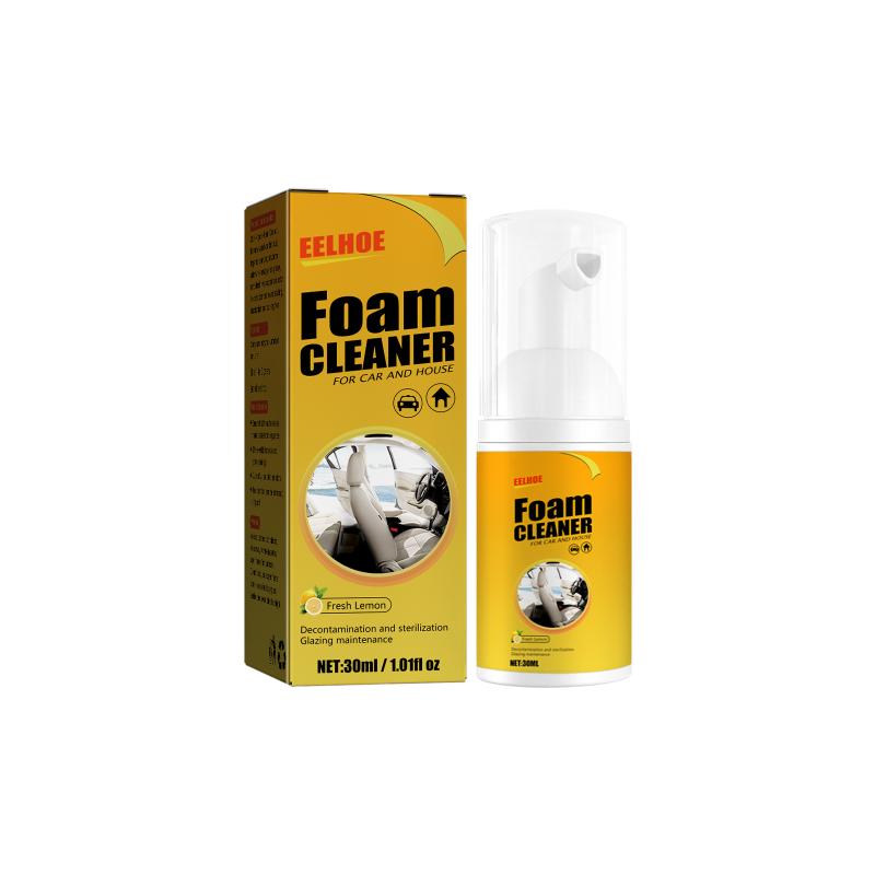 Car Leather Seat Foam Cleaner for Steering Wheel Stain Removal Advanced Interior Care for All Vehicle Types