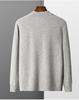 Men's Autumn Wool Cardigan with POLO Collar and Business Lapel, Long Sleeve Sweater for Autumn/Winter.
