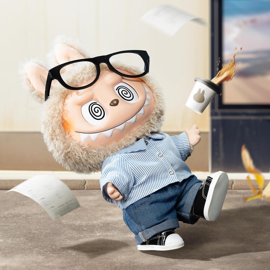 POP MART The Monsters - FLIP with ME Vinyl Plush Doll Action Figure, 15.75" Tall, Modern Home Decor Toy, Desk Accessory Collectible Toy Set, 1 Piece