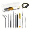 Set Weaving Needle Kit With Storage Box Diy Knotting Tool Craft Supplies For Handmade Bracelets Lanyards Hand Weaving Projects