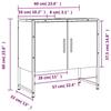 VidaXL Armoire Lavabo de Salle de Bain, Placard sous Vasque avec Porte, Meuble de Rangement, Organisateur de Toilette 842458