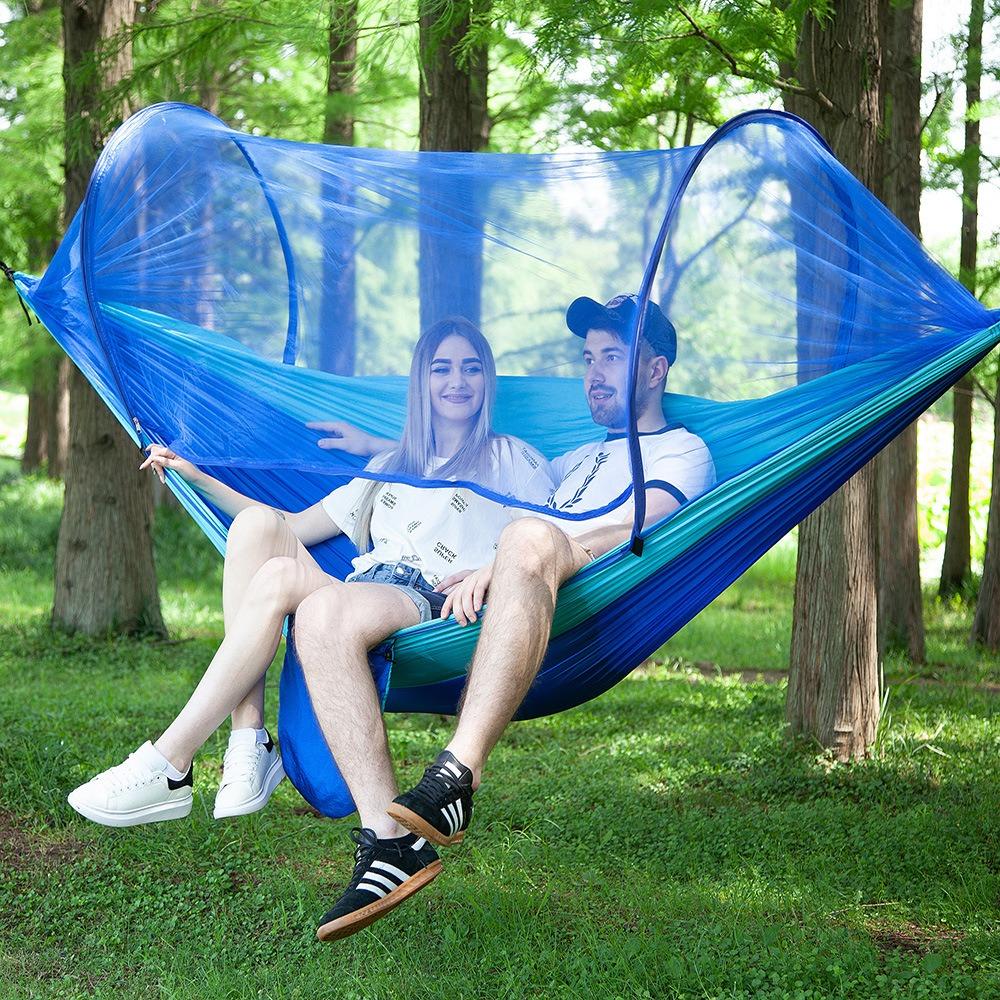 Camping Hammock With Mosquito Net, Portable Outdoor Hammock, Swing Sleeping Hammock, Camping Supplies