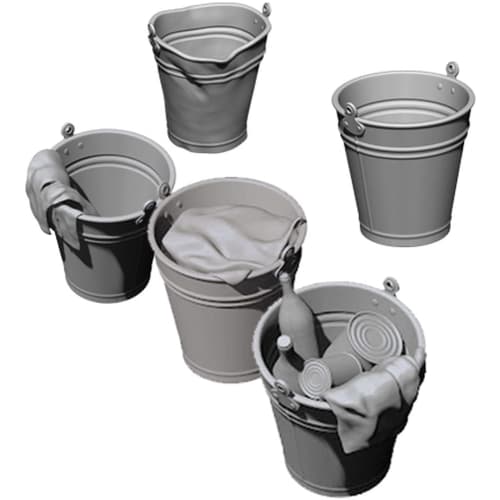 Sol Model 1/35 WWII German Military Bucket Set Resin Kit MM448