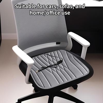 Car Heated Seat Cushion with Non-Slip Bottom, Universal Heated Seat Warmer for Car Truck SUV RV & Office Chair In Cold Weather