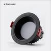DIY Anti-Glare Led Recessed Downlights Cold Warm White 12W Modern Spotlight Aluminum Round COB Ceiling Lamp Indoor