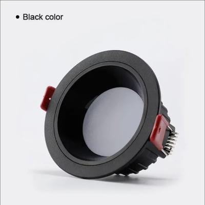 DIY Anti-Glare Led Recessed Downlights Cold Warm White 12W Modern Spotlight Aluminum Round COB Ceiling Lamp Indoor