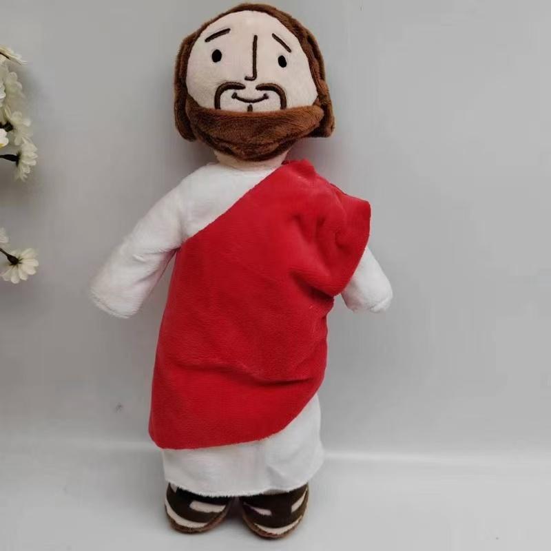 32cm Simulation New Arab Stuffed Plush Toy Figurine, Cartoon Anime Cute Doll, Jesus Praying To God Home Decoration
