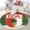 FC Augsburg,Runder Teppich,Teppich für Wohnzimmer Schlafzimmer Sofa Spielzimmer Dekor,Rutschfeste Fußmatte