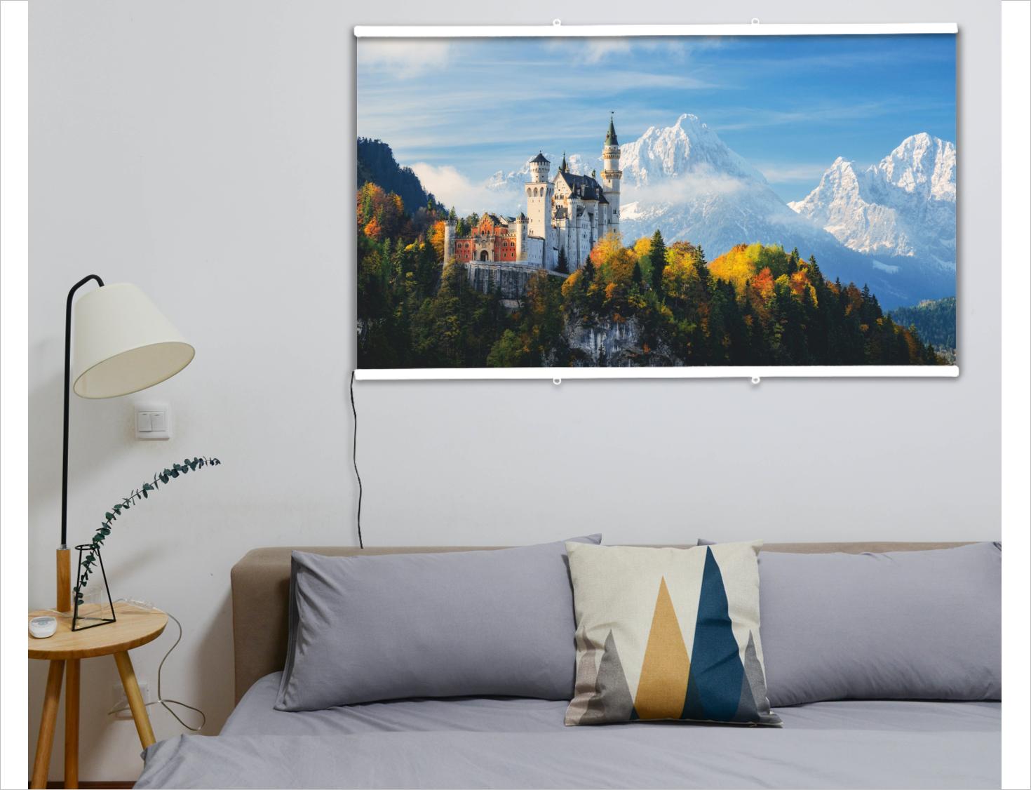 

Картина-обігрівач Замок в горах на плівці Monocrystal 105x60 см 300 Вт