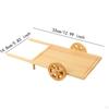 Sushi Display Cart Holder Wood Food Serving Snack Plate Tray