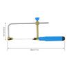 Coping Saw Heavy Duty Metal Hand Saw Fast Cutting Non-slip Hacksaw with 16 Replacement Steel Saw Blade Woodworking Tool Kit