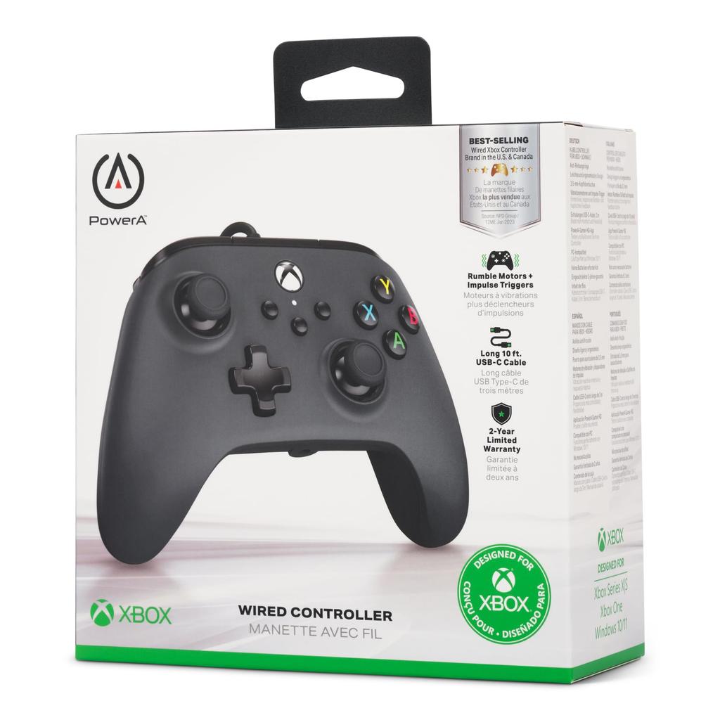 Officially Licensed Xbox PowerA Wired Controller for Xbox Series Xbox and PC Windows Dual Vibration Product X/S, One, 10/11 (Officially Licensed)