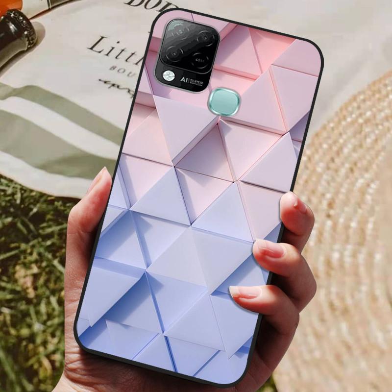 For Infinix Hot 10T Case Phone Cover Soft Silicone TPU Back Cases for Infinix Hot 10S NFC Case X689 Coques Hot10T  Hot10S Fundas