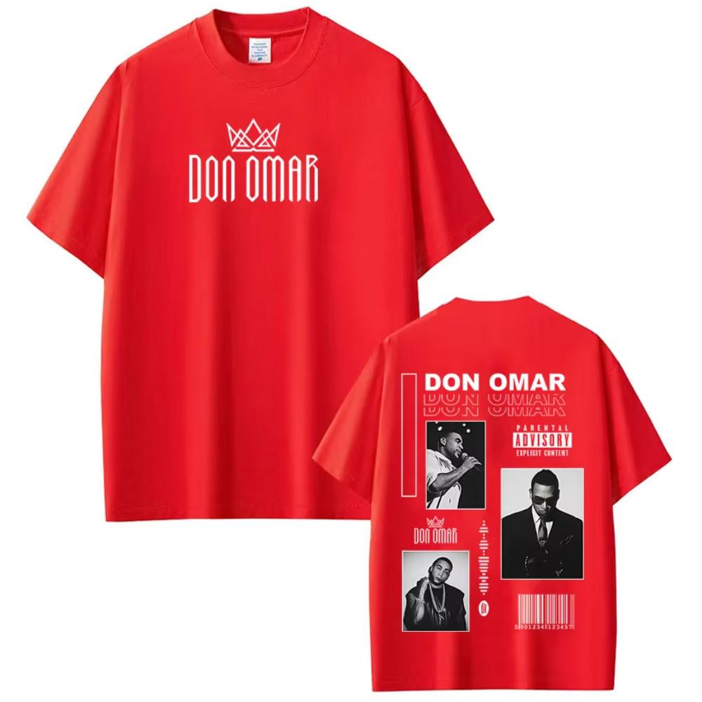 Rapper Don Omar Album Printed T-shirts Men Women Fashion Gothic Punk T-shirts Short-sleeved Loose Casual T-shirts