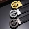New Men's Bee Automatic Cowhide Belt Men's All-Match Business Youth Crocodile Belt Men's Spot