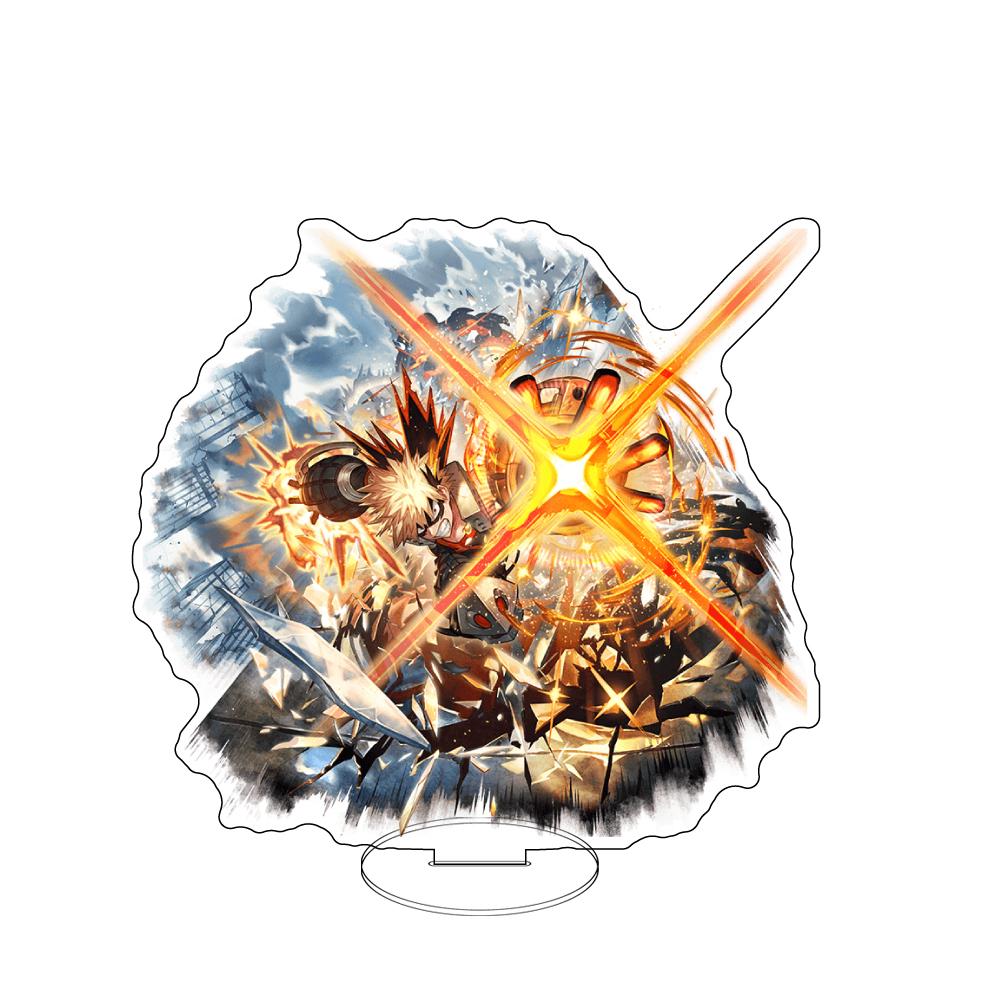 Anime My Hero Academia Sitzende Pose Acryl-Aufsteller Charakter-Bank-Serie Display-Figur, Schreibtisch-Sammlerstück Geschenk für Fans