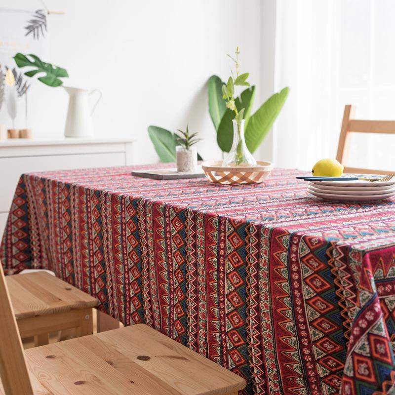 Cotton And Linen Book Tablecloth Text Art Rectangular Fabric Small Fresh Dust Cloth Cover Cloth Household Coffee Table Tablecloth