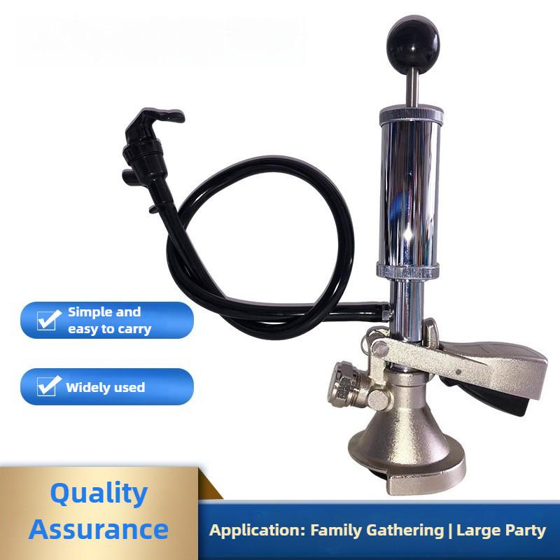 Portable Well Type Alcohol Dispenser Manual Air Pump Beer Pressurization Cylinder Alcohol Dispensing Tool